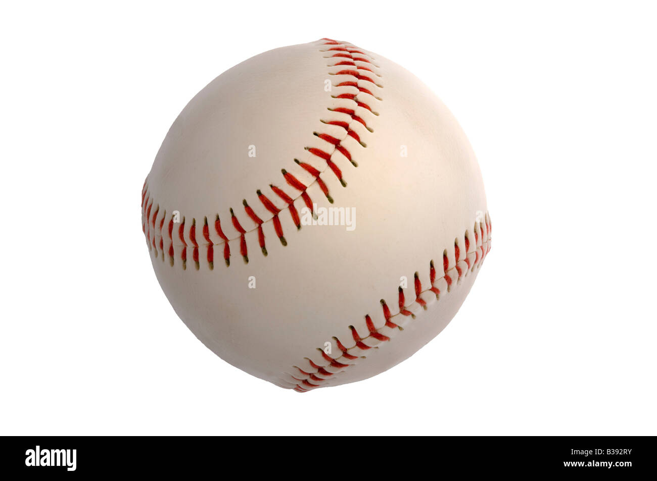 Neue Baseball Knock-out auf weiß Stockfoto