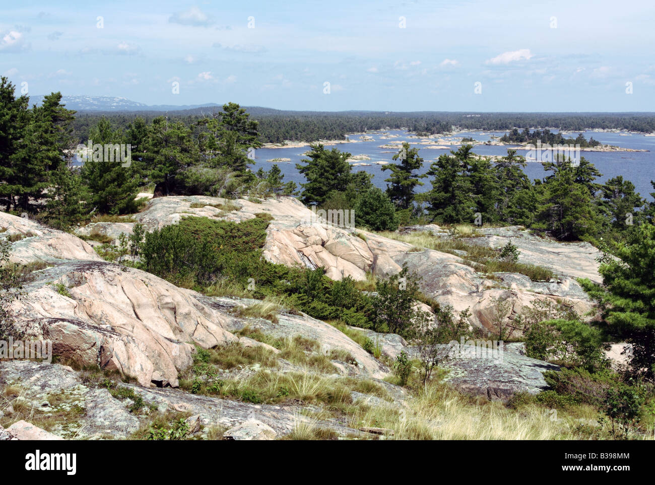 Dreißig tausend Inseln in Ontario Georgian Bay Stockfoto