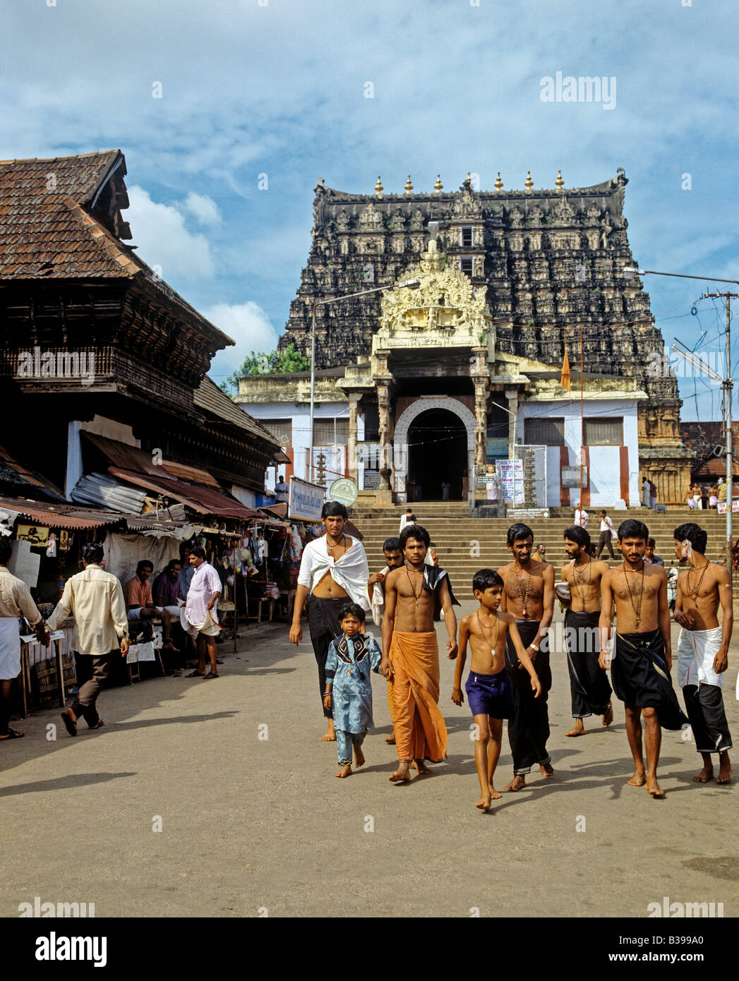 1160 Padmanabhaswamy Tempel Trivandrum Kerela Staat Indien Stockfoto