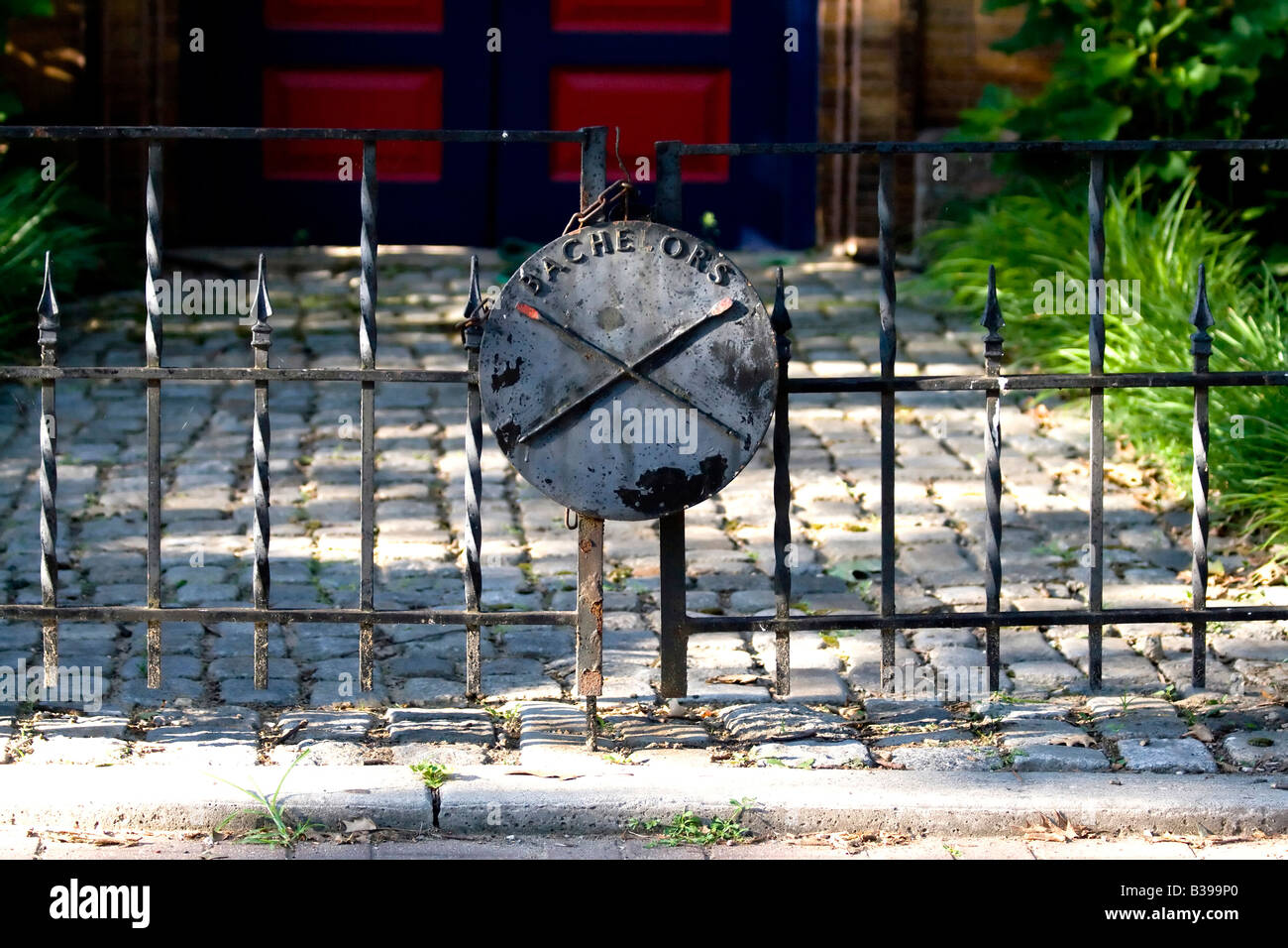 Die Vorderseite des Bachelors Boat House ist am Bootshaus Zeile in Philadelphia, Pennsylvania gesehen. Stockfoto