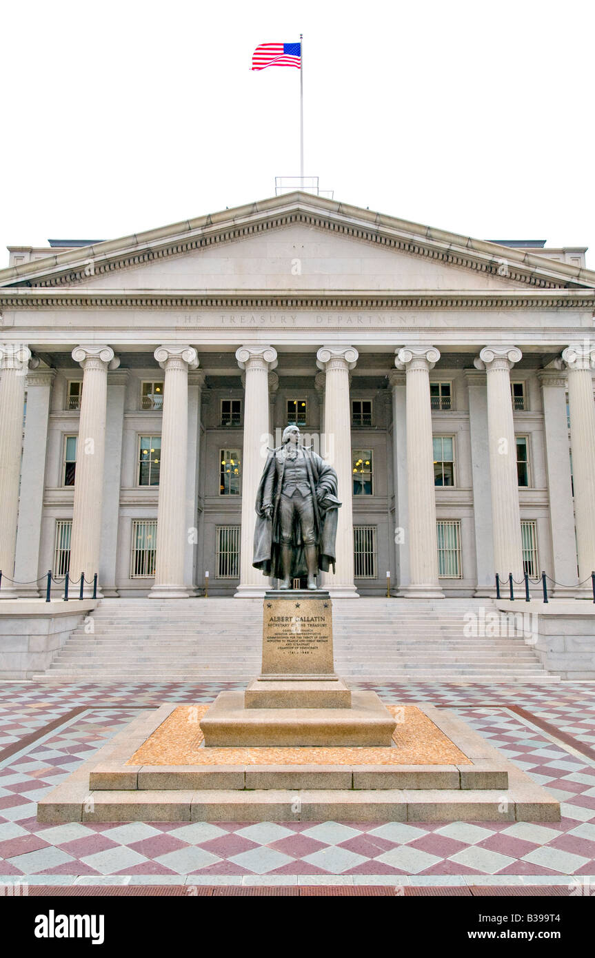 WASHINGTON DC, USA - US-Finanzministerium, Washington DC Stockfoto