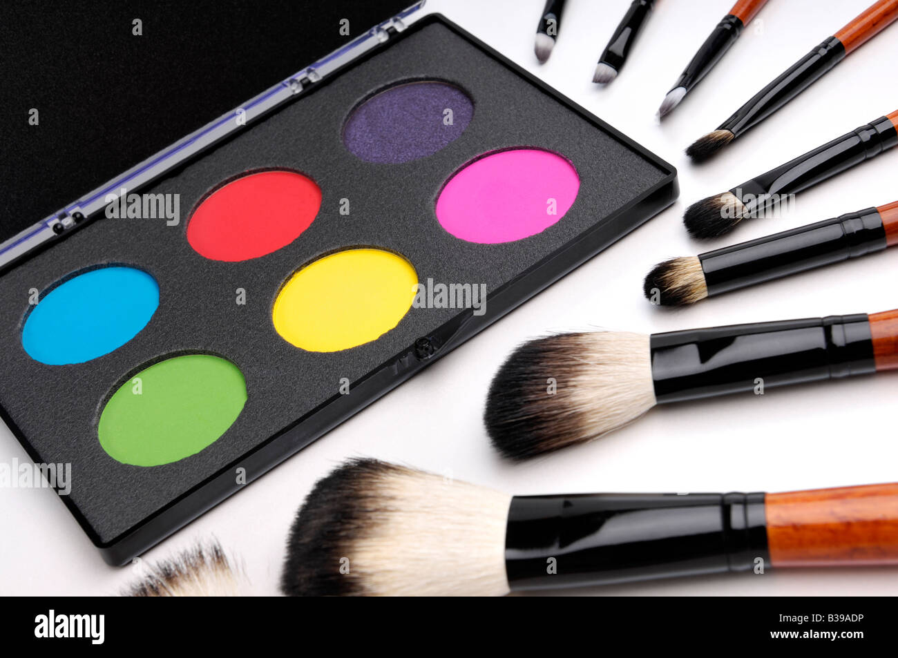 Make-up-Accessoires-Stillleben Stockfoto