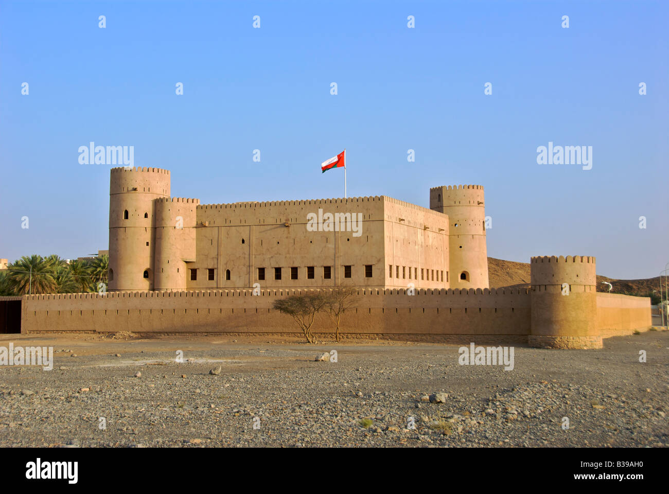Fort von Birkat al Mawz Al Dakhiliyah Region Sultanat von Oman Stockfoto
