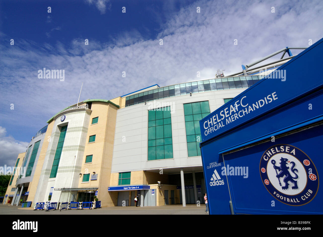Chelsea Football Club Stadion. Stamford Bridge, London Stockfoto