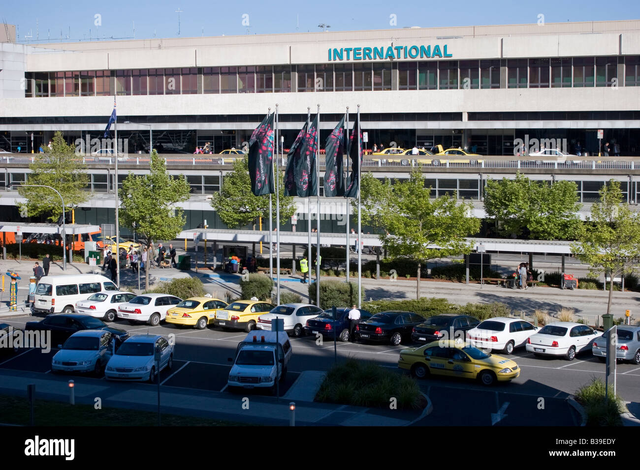 Terminal Flughafen Melbourne Australien Stockfoto