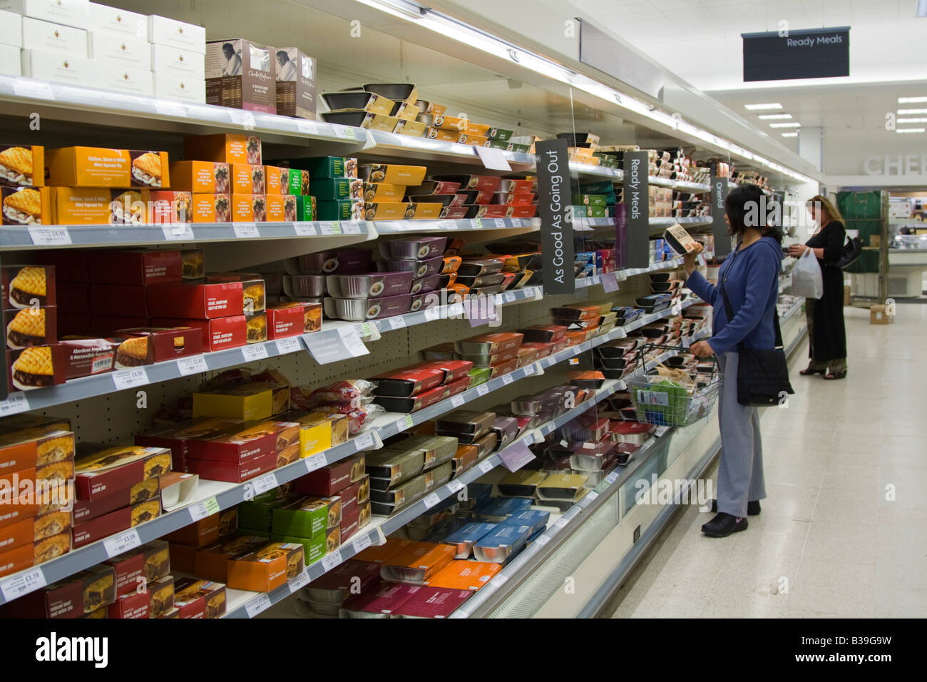 Bereit Mahlzeit Isle Waitrose Supermarkt Berkhamsted Hertfordshire Stockfoto