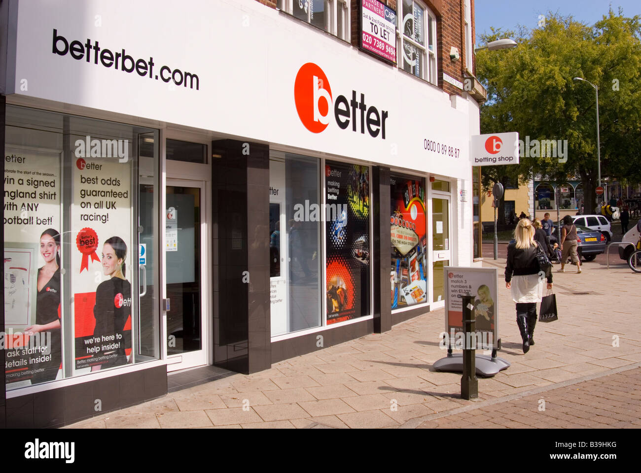 Besser, Wetten-Shop in Norwich, Norfolk, Großbritannien Stockfoto