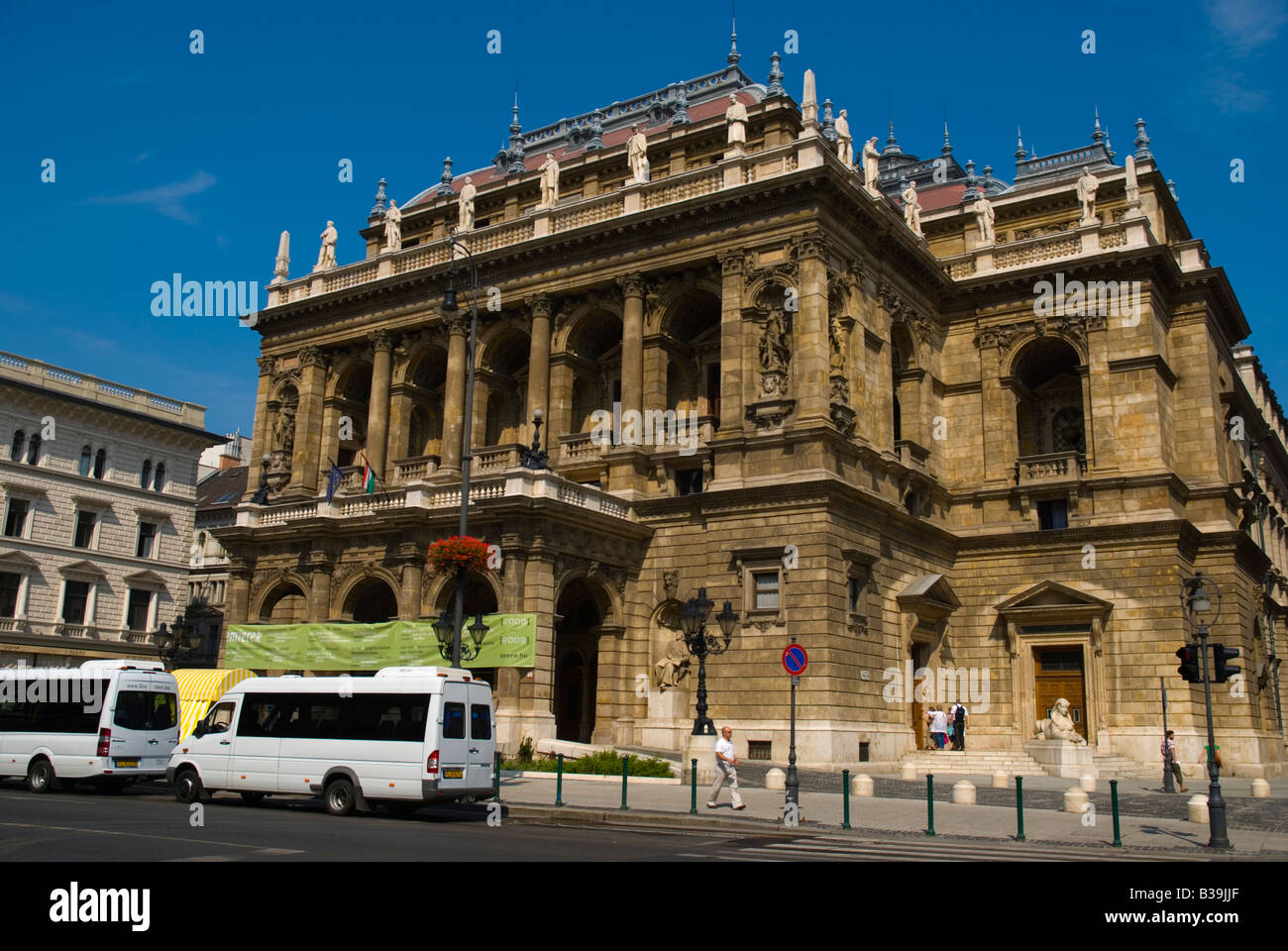 Opernhaus am Andrassy Boulevard in Budapest Ungarn Europa Stockfoto