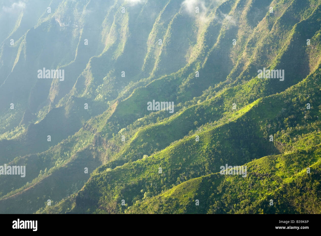 Kalalau Valley Detail Kaua ' i Hawaii USA Stockfoto