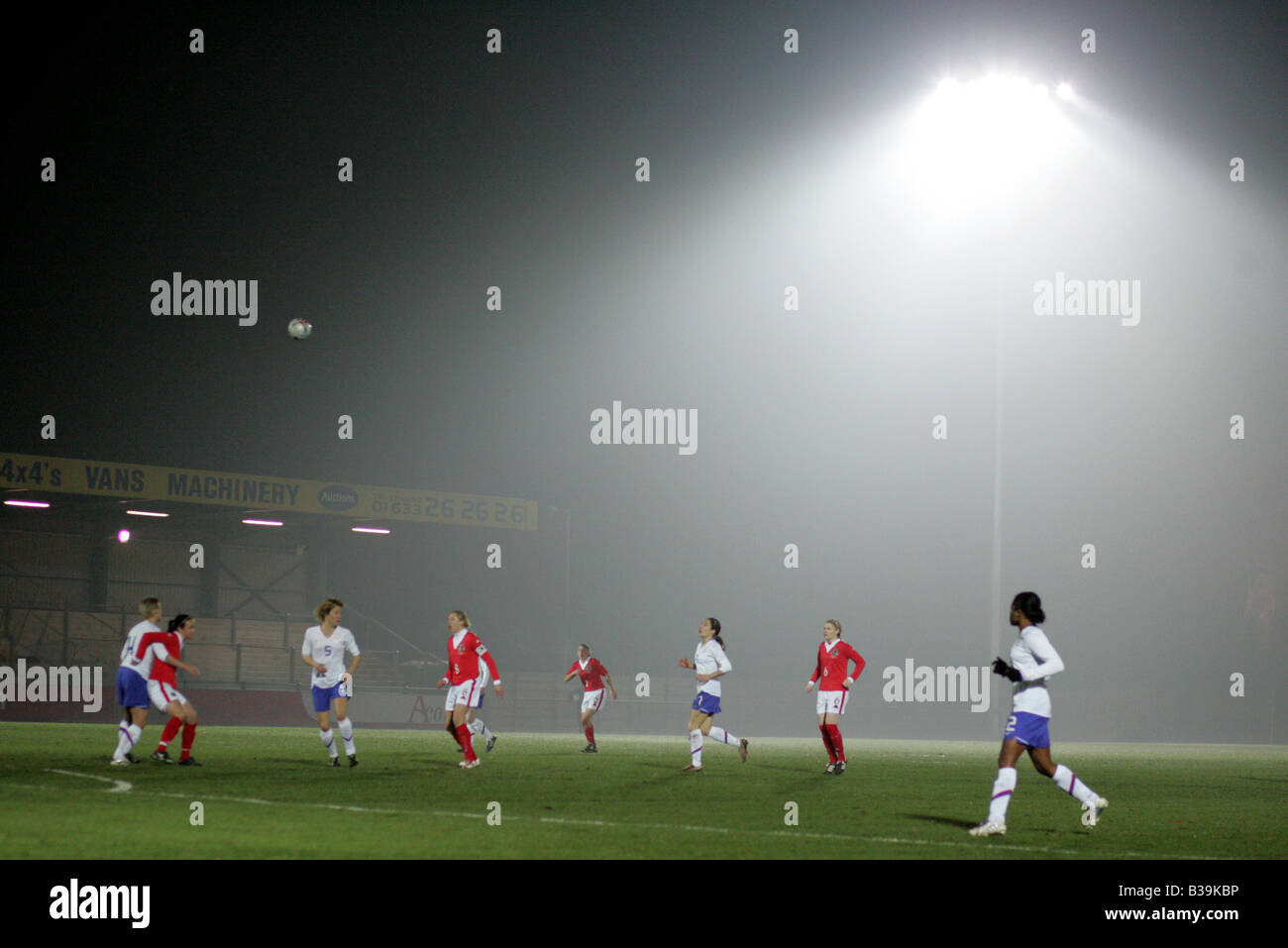Wales v die Nertherlands Womens internationalen Fußball match bei der Newport-Stadion Stockfoto