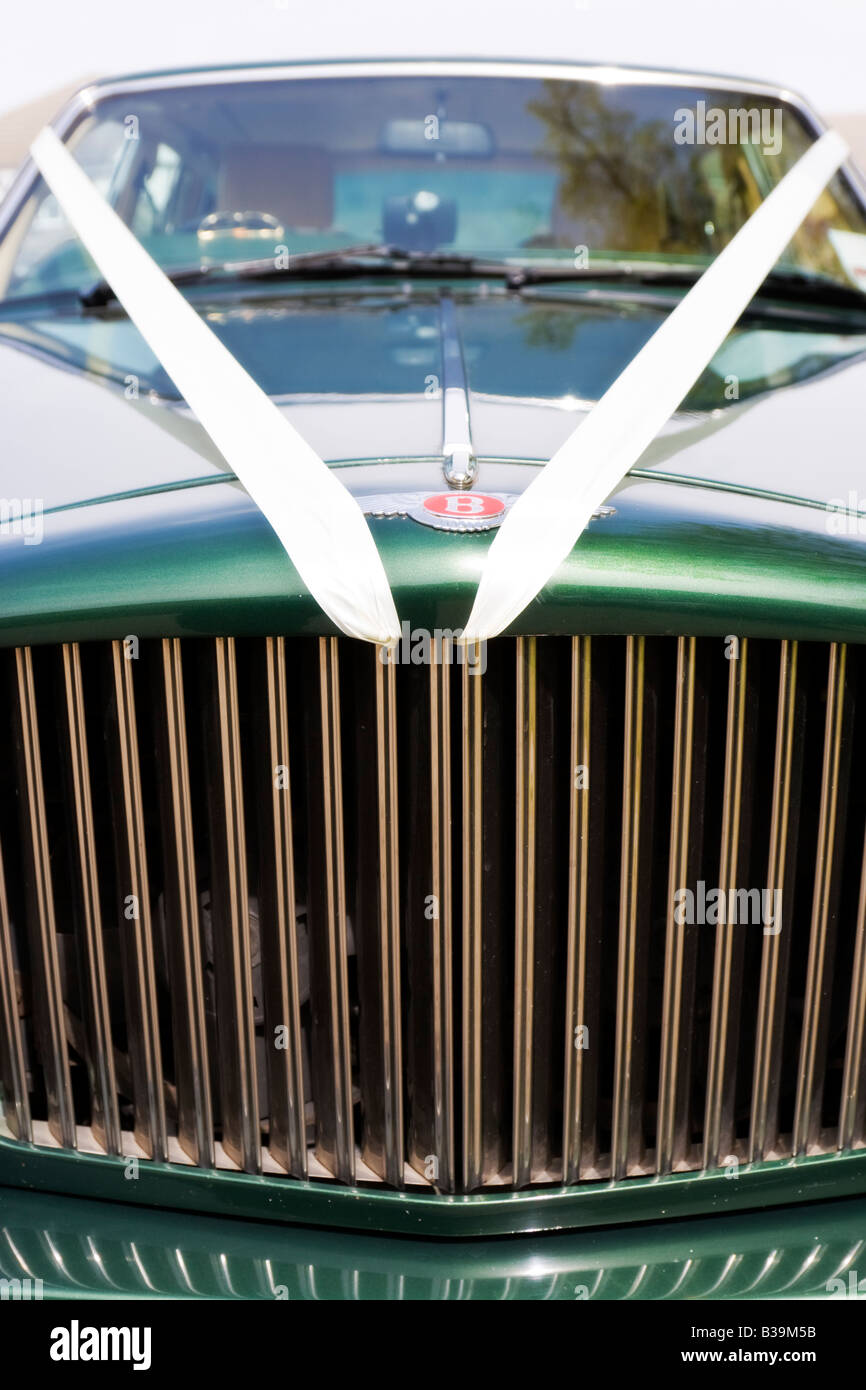 Bentley-Hochzeitsauto Stockfoto