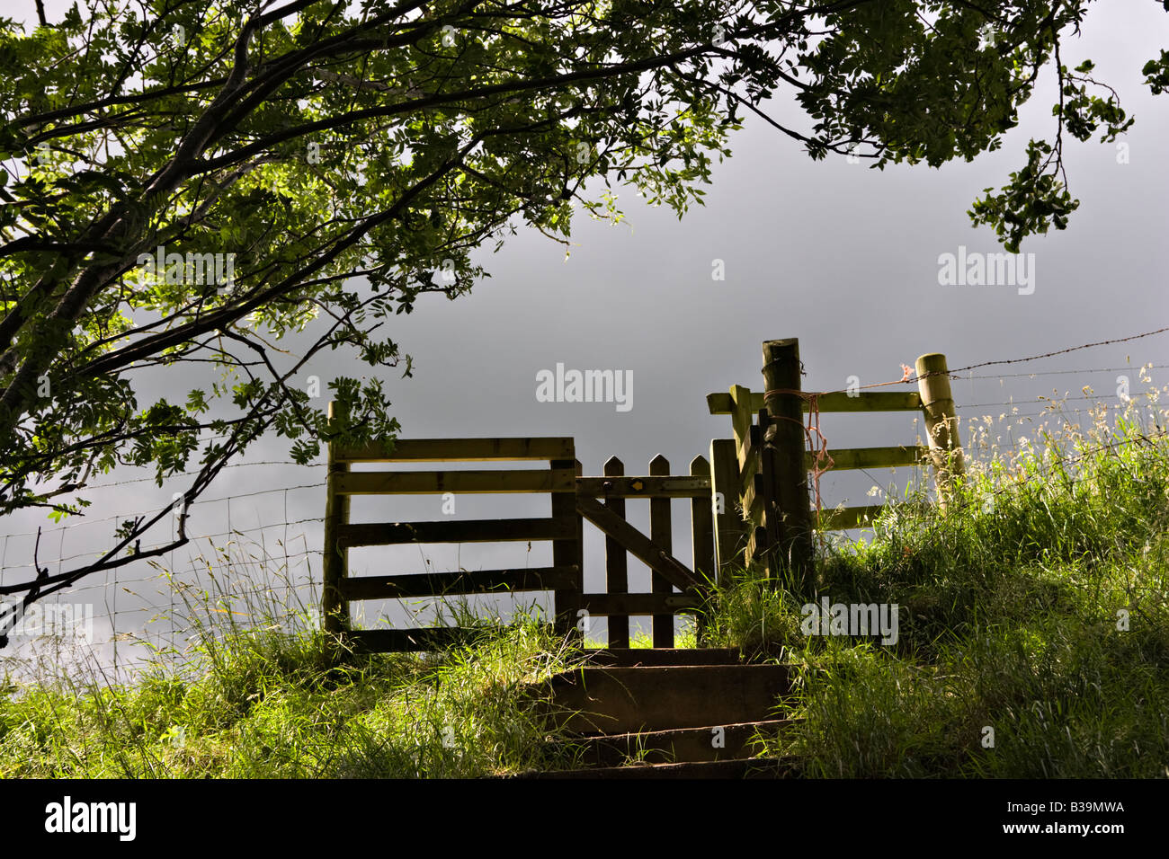 Öffentlichen Fußweg Peak district Stockfoto