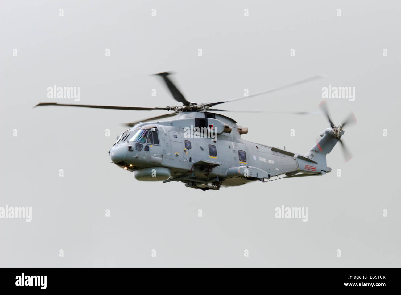 Königliche Marine Merlin HM1 Hubschrauber bei Yeovilton Airday 2008 getroffen. Stockfoto
