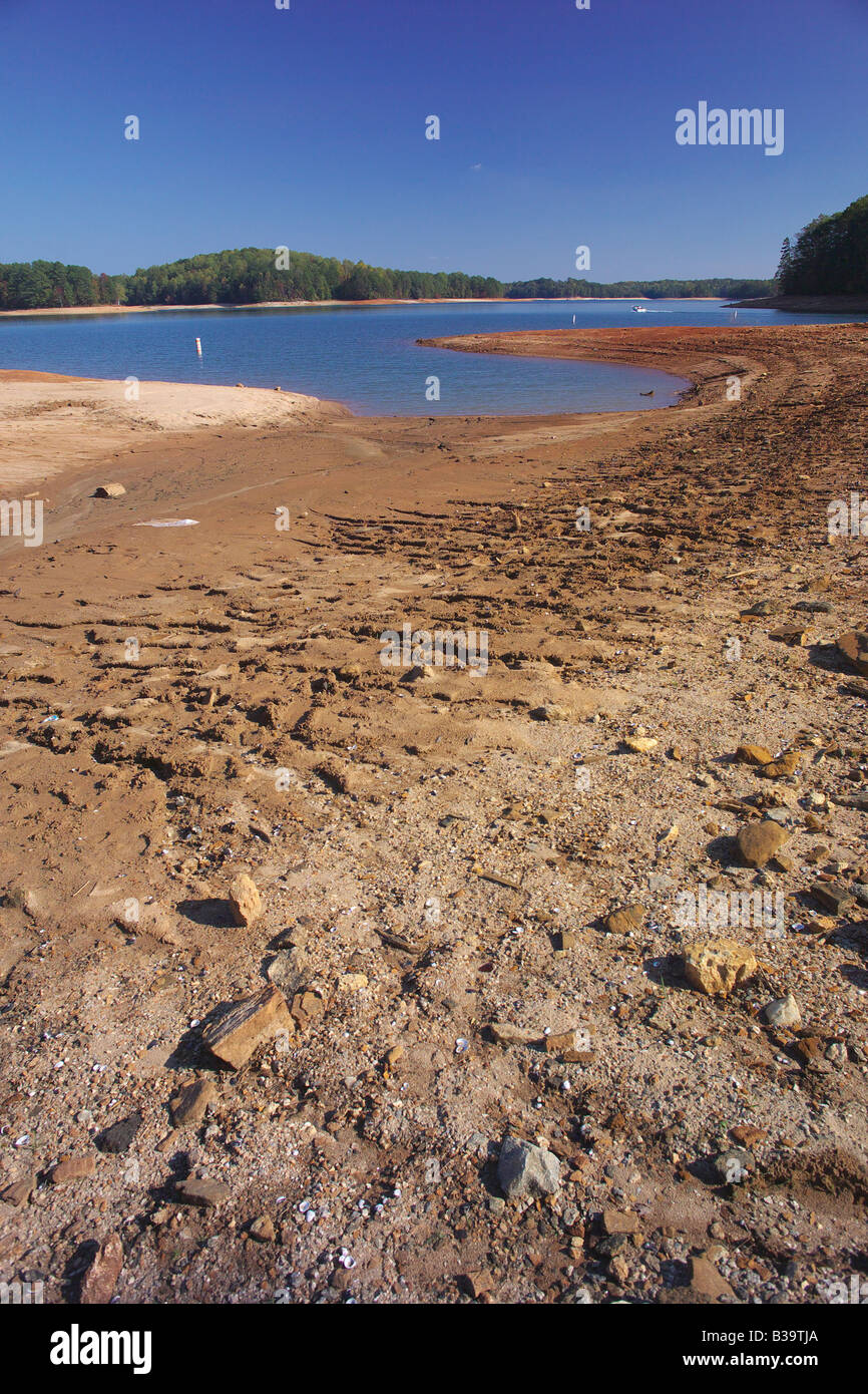 Dürre am Lake Lanier, 2007, Georgia, USA Stockfoto