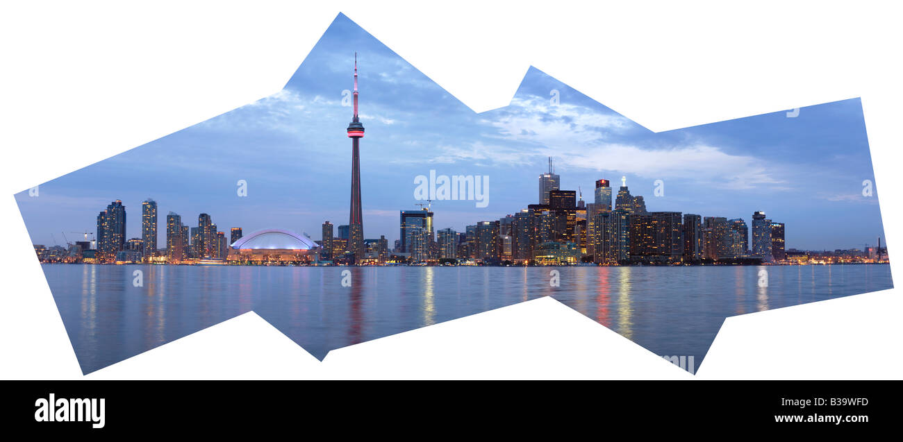 Original Panorama der Stadt Toronto Stockfoto