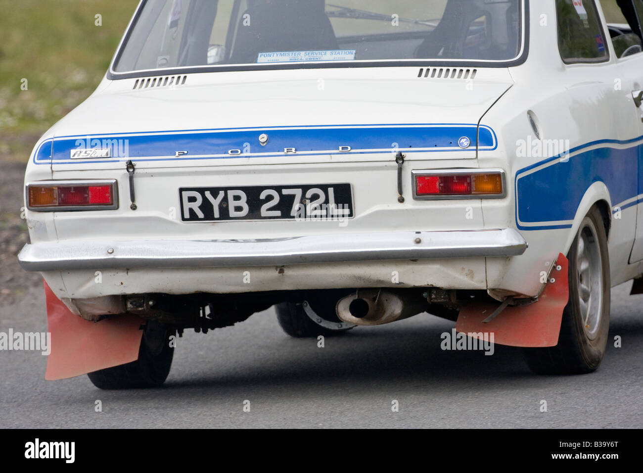 1973 Ford Escort RS2000 Mk1 Oldtimer Autotest Rallye Knockhill Fife Schottland 2008 Stockfoto
