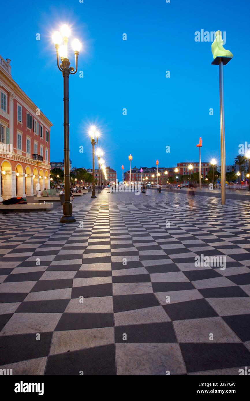 Neuen Massena Platz in Nizza Frankreich Stockfoto Neuen Massena Platz in Nizza Frankreich Stockfoto