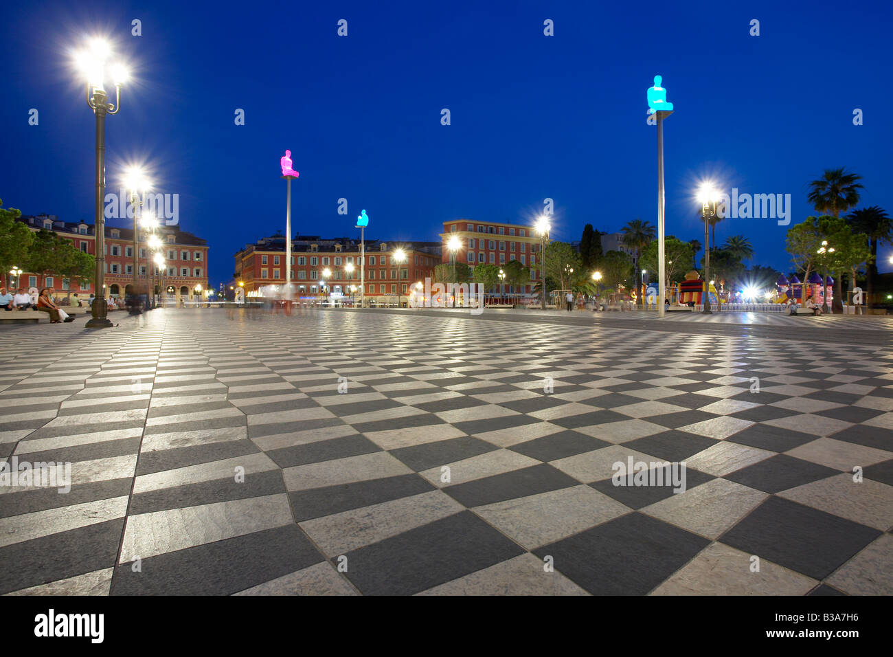 Neuen Massena Platz in Nizza Frankreich Stockfoto Neuen Massena Platz in Nizza Frankreich Stockfoto