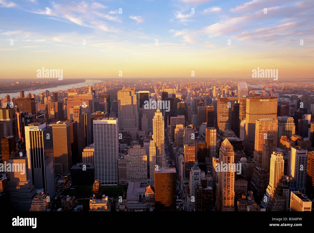 Skyline von Manhattan, New York City, USA Stockfoto