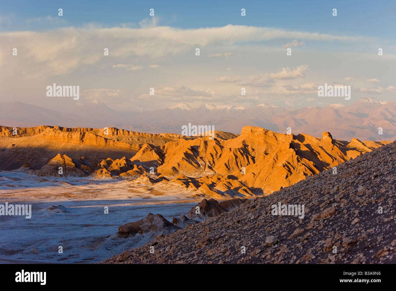 Chile, Norte Grande, Desert, Valle De La Luna / Tal des Mondes Stockfoto