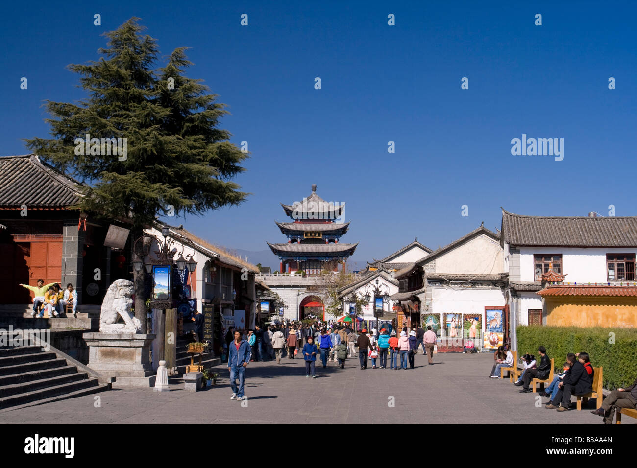 Altstadt von Dali, Yunnan Provinz, China Stockfoto