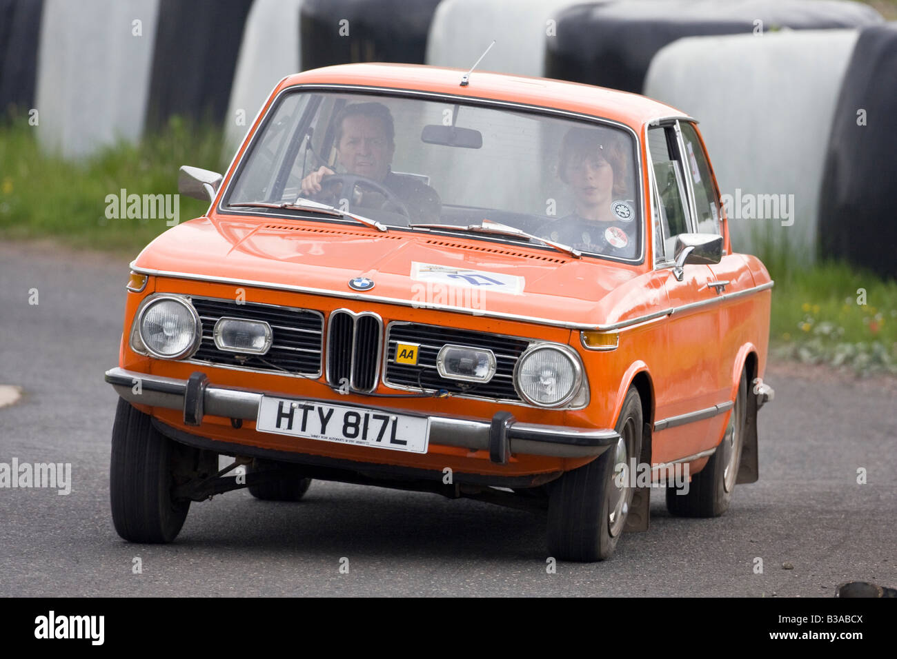 1972 BMW 2002 Tii Oldtimer Autotest Rallye Knockhill Fife Schottland 2008 Stockfoto
