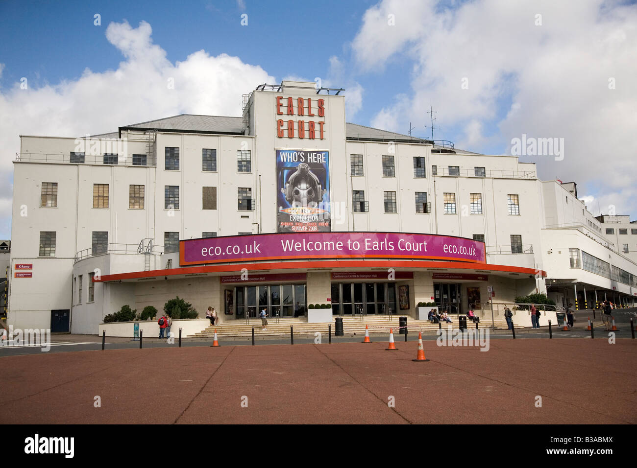 Earls Cort Exhibition Centre in London, England. Das Zentrum ist für eine Vielzahl von Messen und Ausstellungen verwendet. Stockfoto