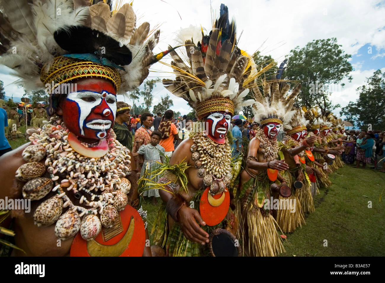 PNGTänzerin Goroka Show Singsing Stockfotografie Alamy