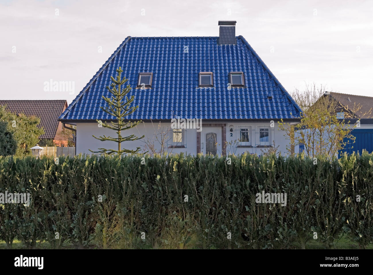Einfamilienhaus, Schmalkamp, Oldenburg, Niedersachsen, Deutschland. Stockfoto