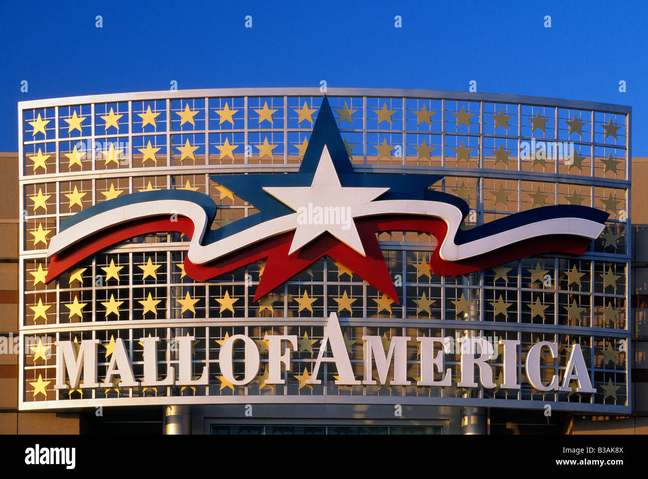EINGANG ZUR MALL OF AMERICA IN BLOOMINGTON, MINNESOTA, EINEM VORORT VON MINNEAPOLIS. Stockfoto
