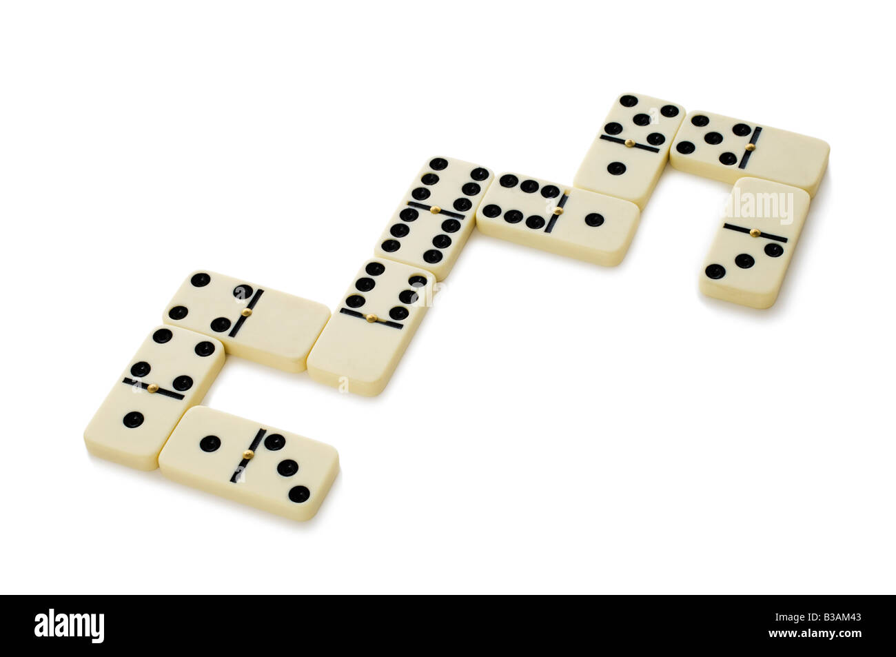 Domino Spiel Stockfoto