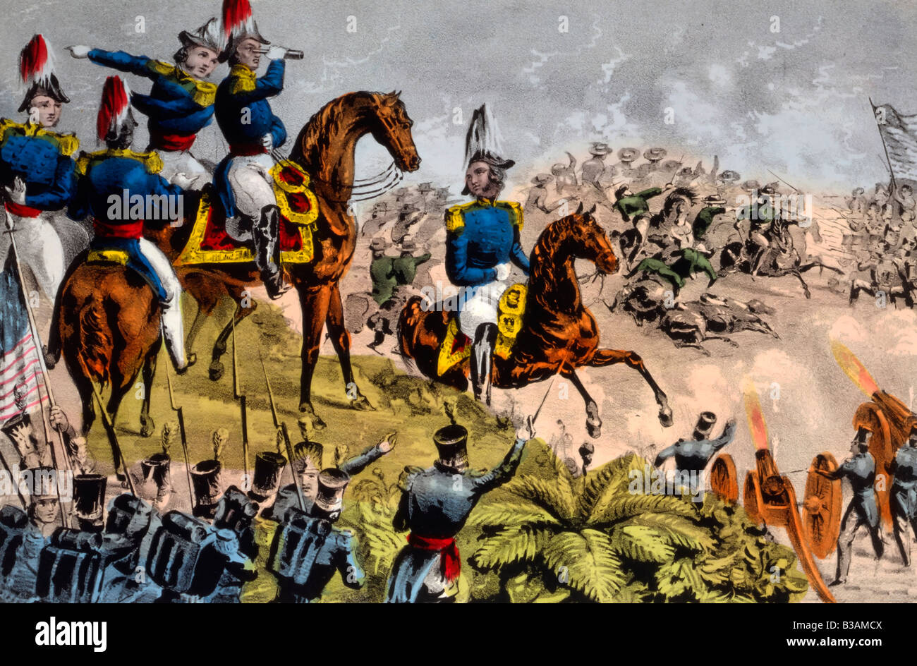 General Taylor in der Schlacht von Buena Vista Stockfoto