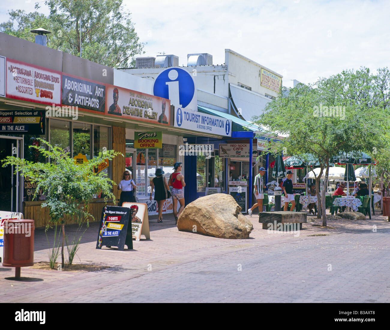 Todd Street Alice Springs Northern Territory Australien Stockfoto