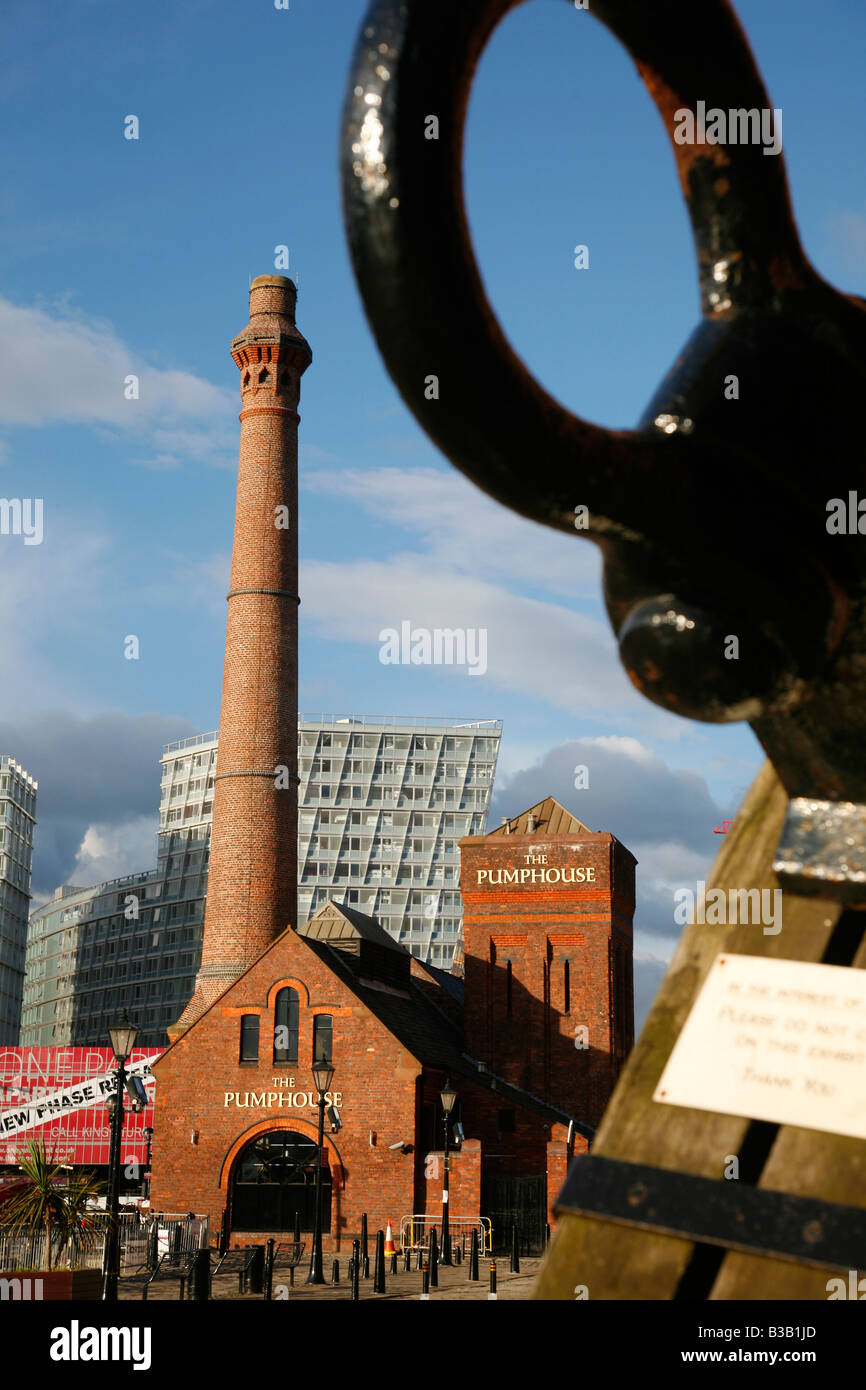 Juli 2008 - das Pumpenhaus am Albert Dock Liverpool England UK Stockfoto