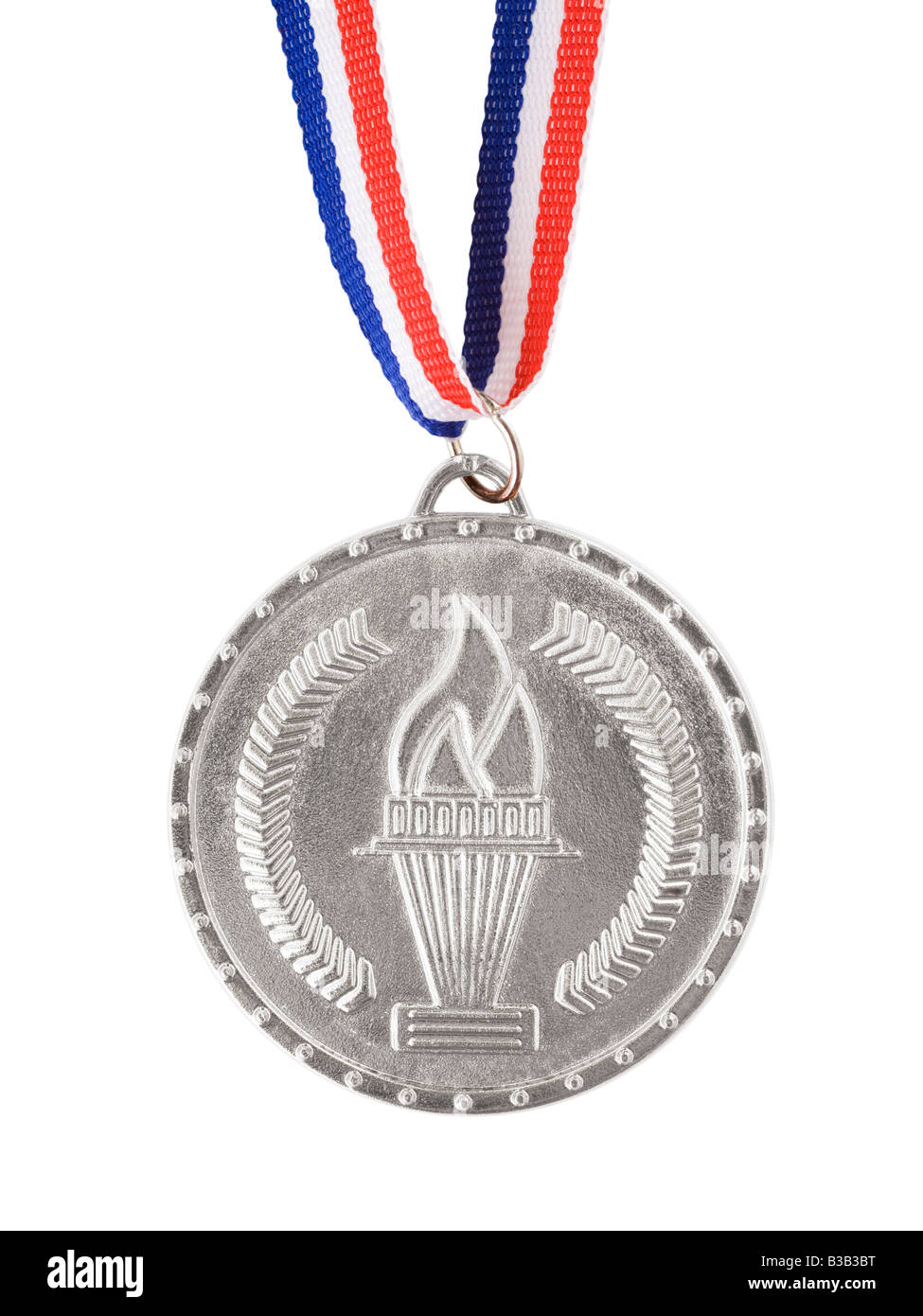 Silber Medaille Stockfoto