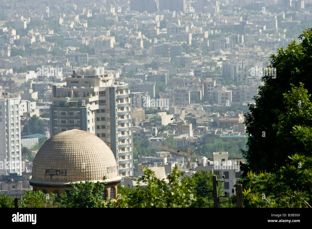 Stadtbild Ansicht von Khosrow Park in Teheran-Iran Stockfoto