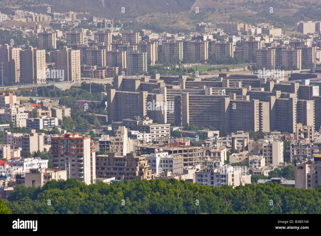 Stadtbild Ansicht von Khosrow Park in Teheran-Iran Stockfoto