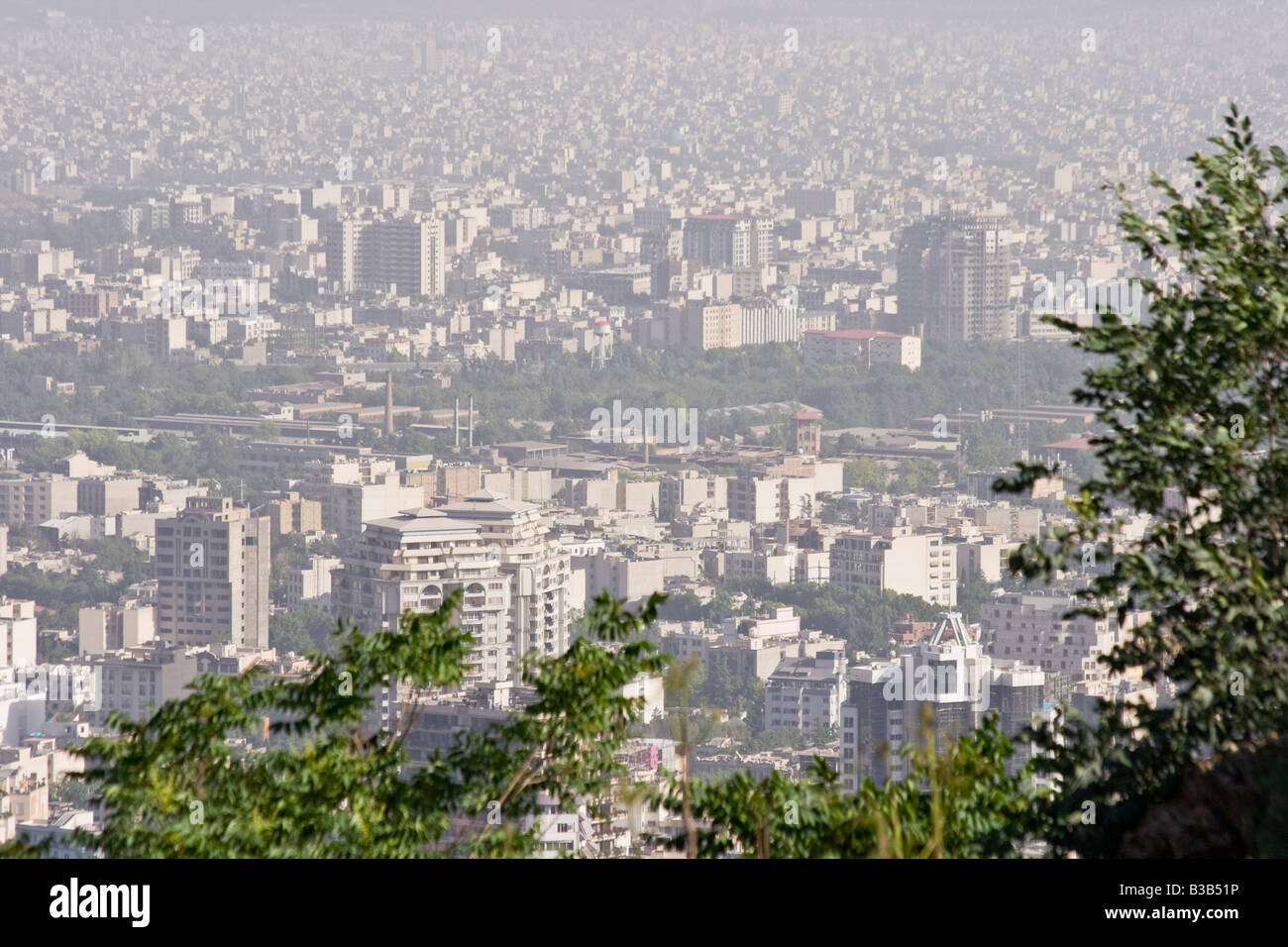 Stadtbild Ansicht von Khosrow Park in Teheran-Iran Stockfoto