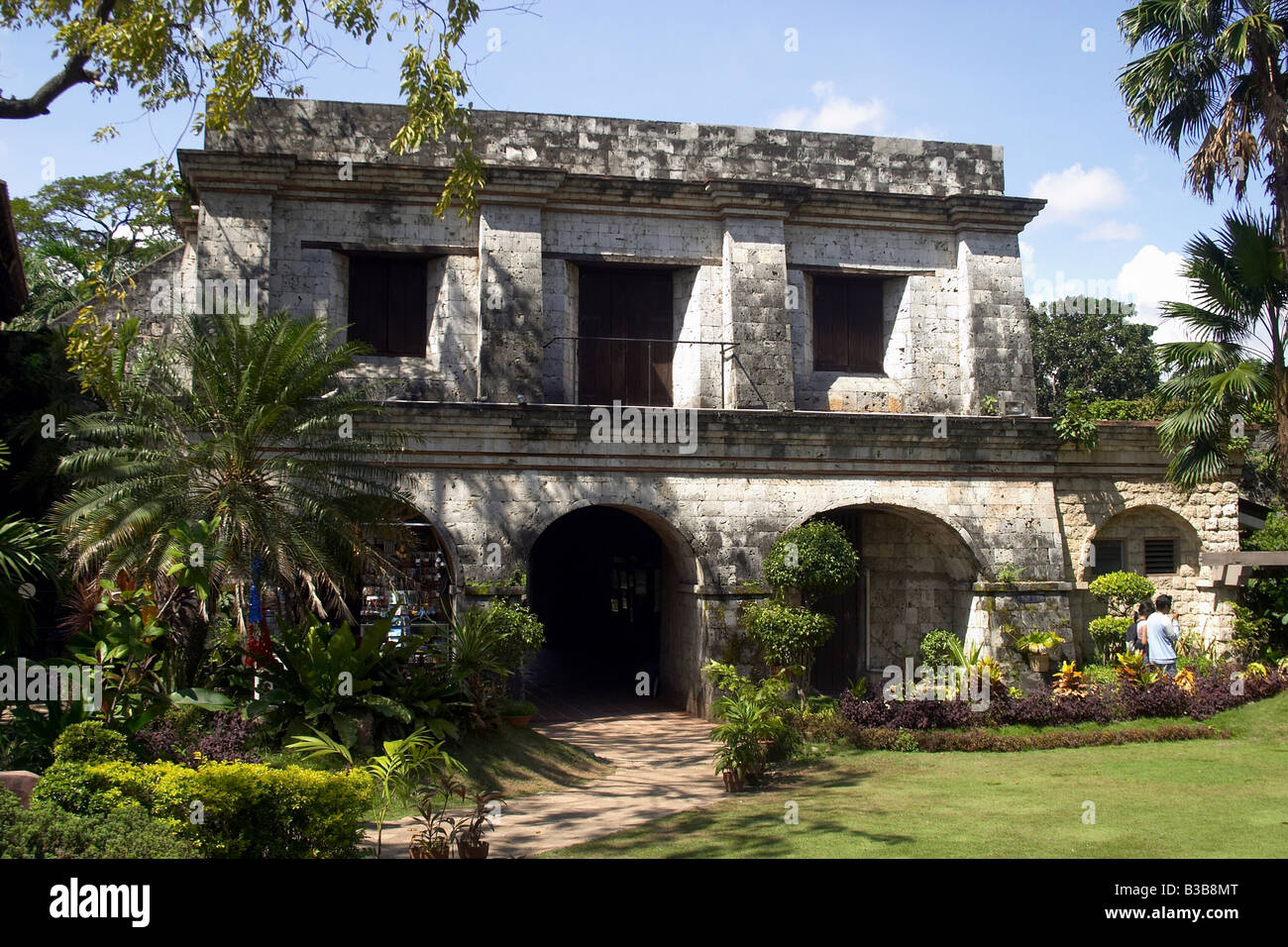 Reste von San Pedro Fort, eine historische spanische Festung in Cebu City Stockfoto