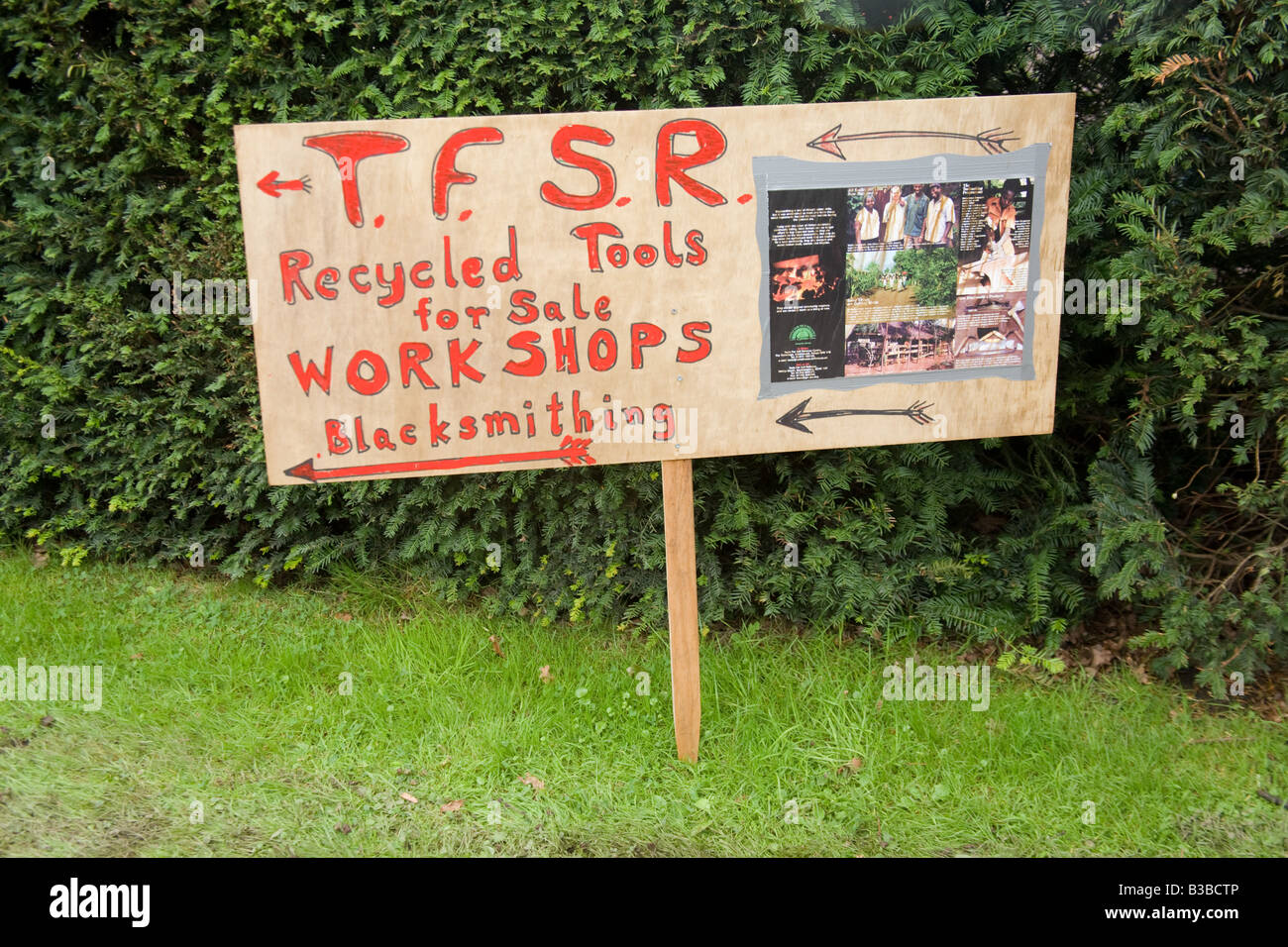 Melden Sie sich bei der Greenman Festival 2008 Glanusk Park Brecon Beacons Wales U K Stockfoto