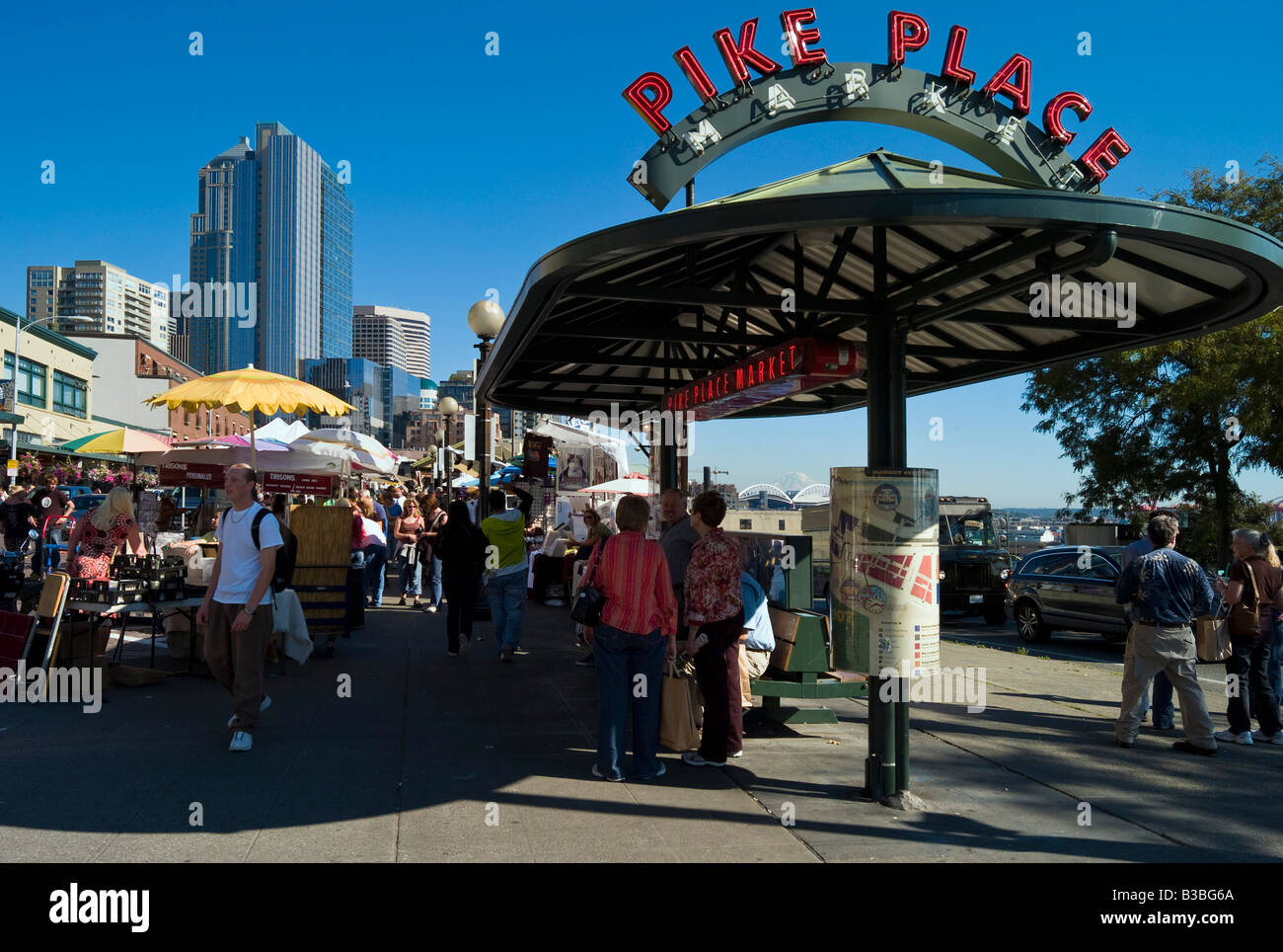 Pike Place Market Seattle Washington USA Stockfoto