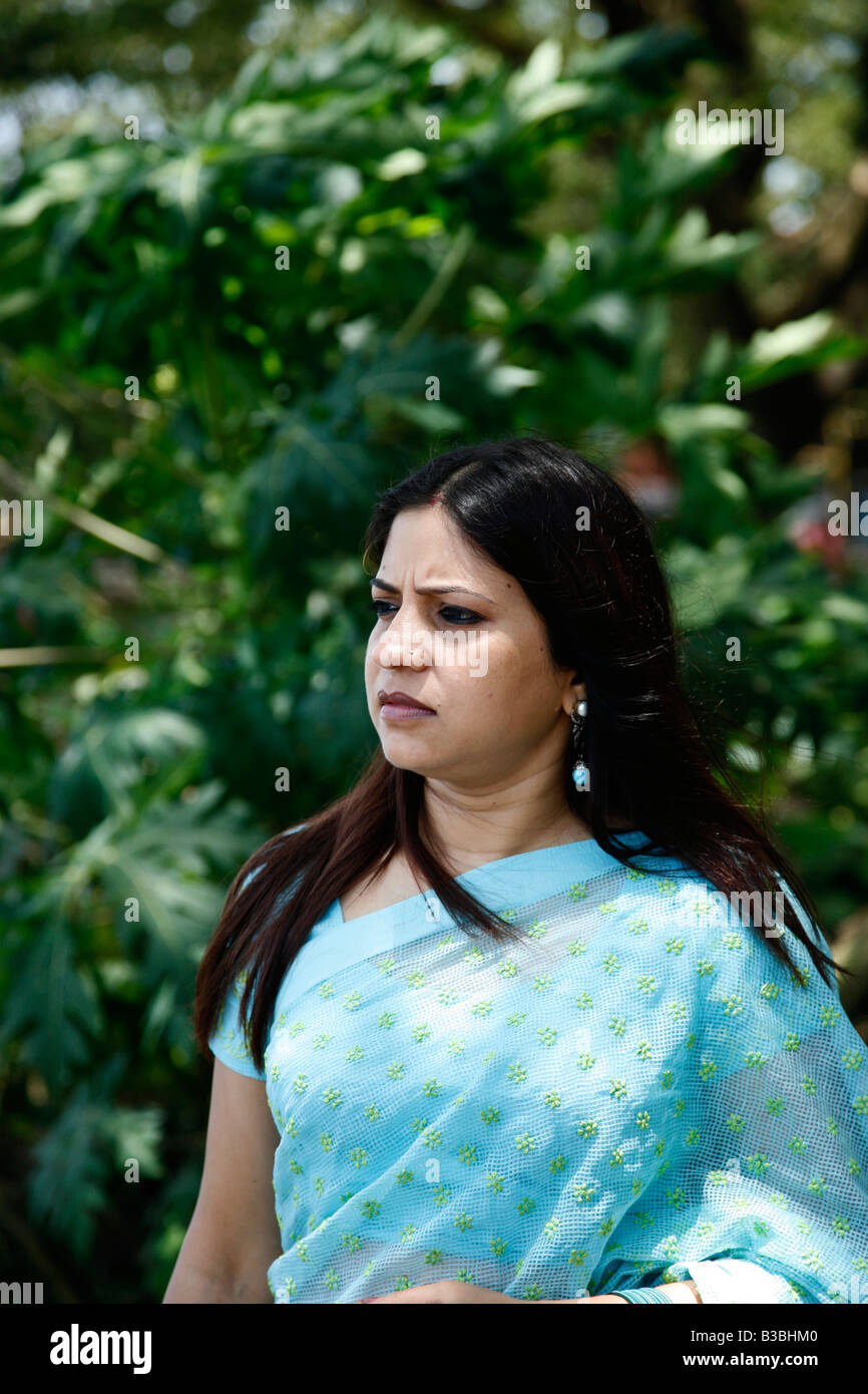Eine indische Frau Stockfoto