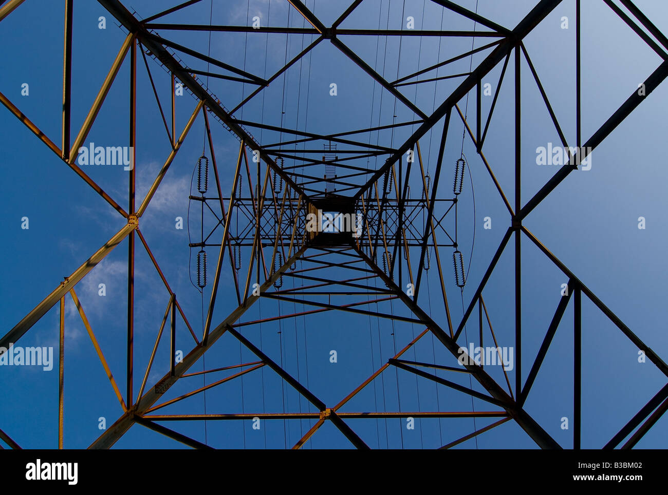 Unterseite des hydro-tower Stockfoto