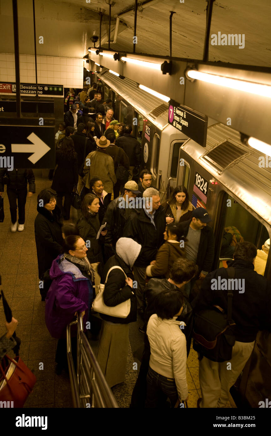 Grand Central Station 42nd Street u-Bahnstation in Manhattan Stockfoto