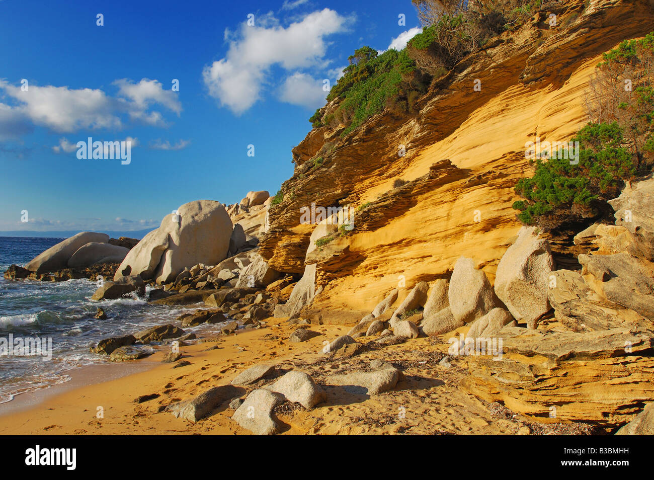 Küstenlinie Gallura Sardinien Italien Stockfoto