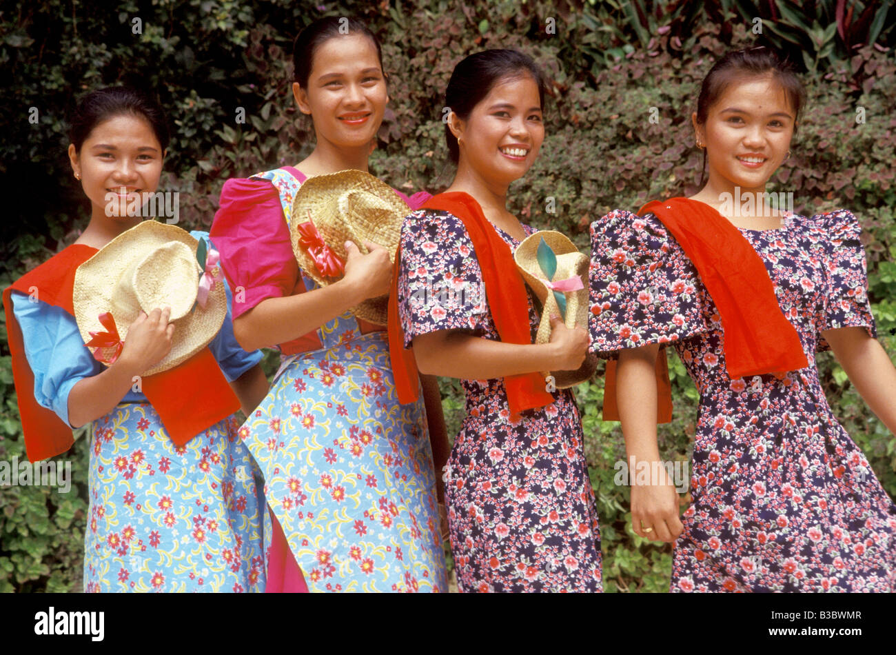 traditionelle Tracht Davao Mindanao Philippinen Stockfoto