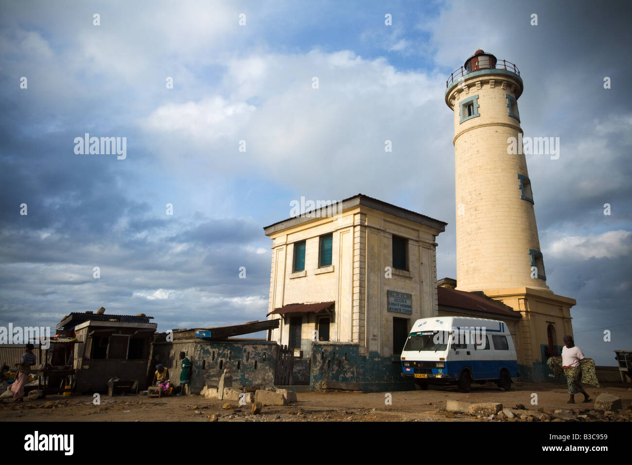 Jamestown Leuchtturm Jamestown Accra Ghana Stockfoto