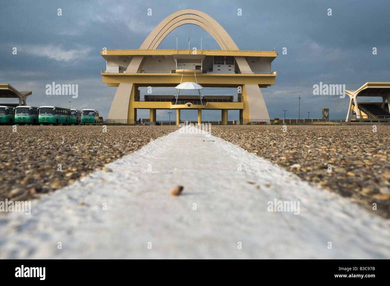 Blick auf den Unabhängigkeitsplatz in Accra Ghana Stockfoto
