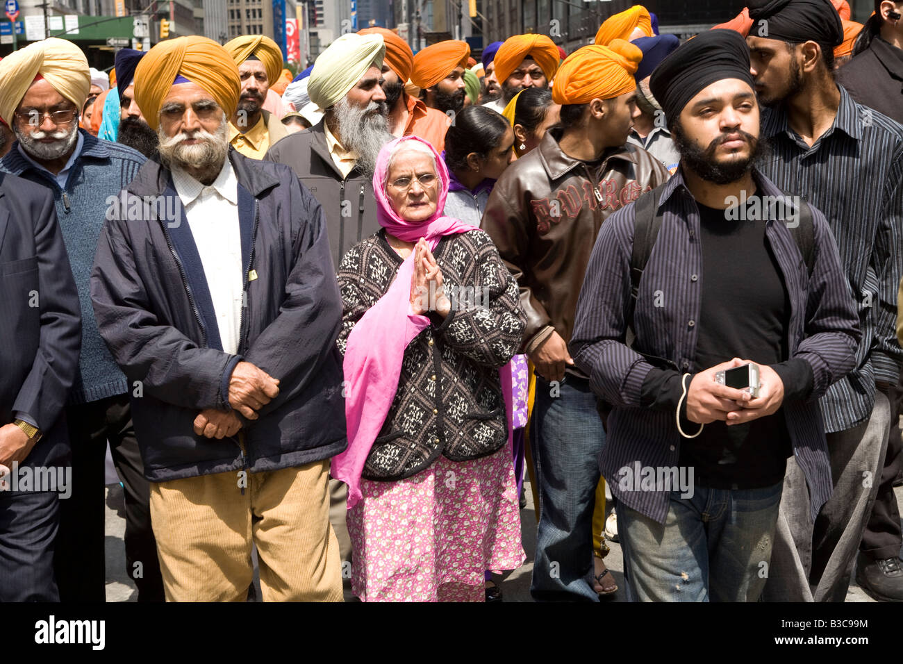 Jährliche Sikh Parade und Festival, das jedes Jahr am Broadway in New York City zu platzieren Stockfoto