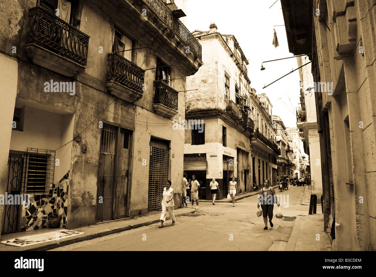 Straße Schüsse La Havana Stockfoto